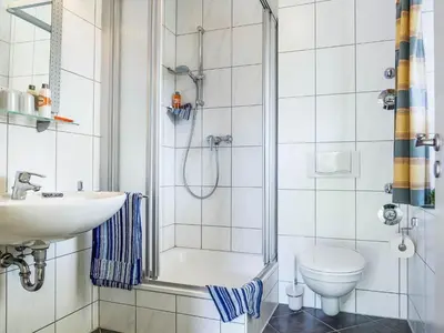 Ein Badezimmer in der Unterkunft App Am Paalen 18