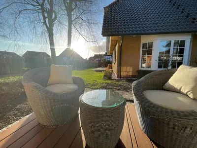 Ein Sitzbereich in der Unterkunft Mühlenstraße 13 App 1