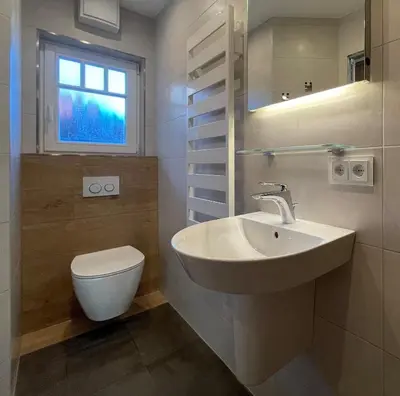 Ein Badezimmer in der Unterkunft Mühlenstraße 13 App 1