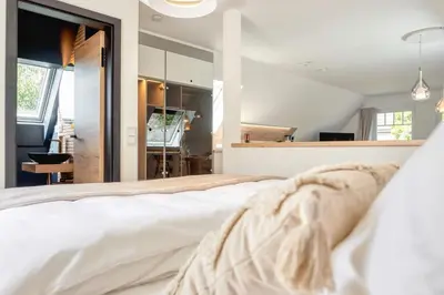 Ein Bett oder Betten in einem Zimmer der Unterkunft Mühlenstraße 13 Whg 2