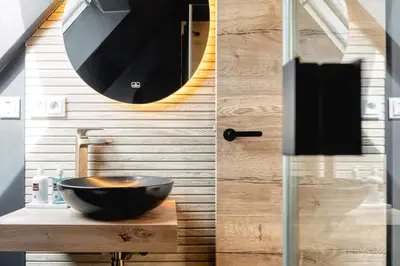 Ein Badezimmer in der Unterkunft Mühlenstraße 13 Whg 2