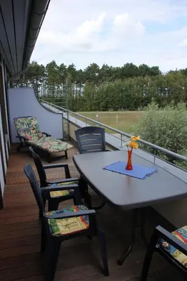 Ein Balkon oder eine Terrasse in der Unterkunft Ostseeresidenz - Whg 24