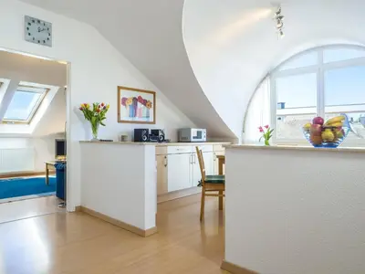 Küche/Küchenzeile in der Unterkunft Likedeeler Weg 1 Whg 23