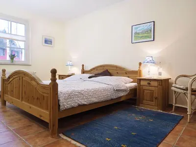 Ein Bett oder Betten in einem Zimmer der Unterkunft Müggenburger Weg 1 Whg 1