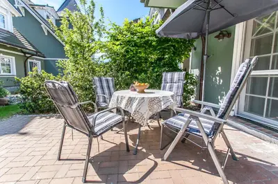 Ein Patio oder anderer Außenbereich in der Unterkunft Beau - Whg 8