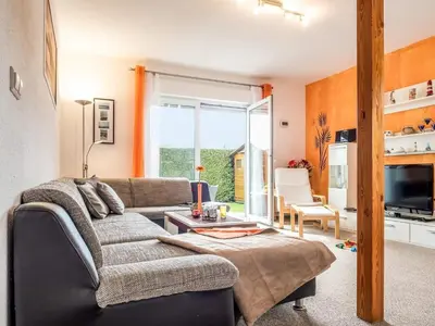 Ein Sitzbereich in der Unterkunft Am Paalen 26
