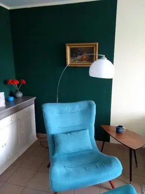 Ein Sitzbereich in der Unterkunft Ostseeresidenz - Whg 14