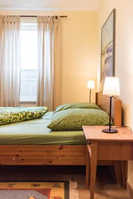 Ein Bett oder Betten in einem Zimmer der Unterkunft Ostseeresidenz - Whg 14