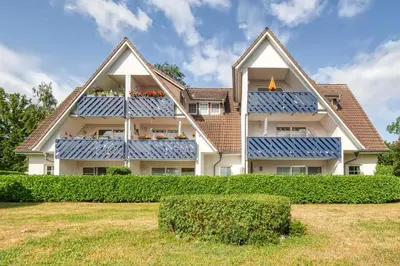 Das Gebäude in dem sich die Ferienwohnung befindet