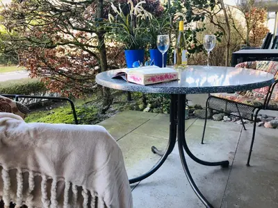 Ein Garten an der Unterkunft Ostseeresidenz - App 08 Meeresrauschen