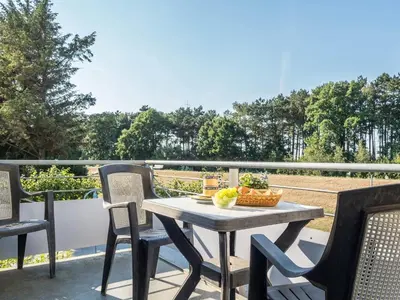 Ein Balkon oder eine Terrasse in der Unterkunft Ostseeresidenz - Whg 17