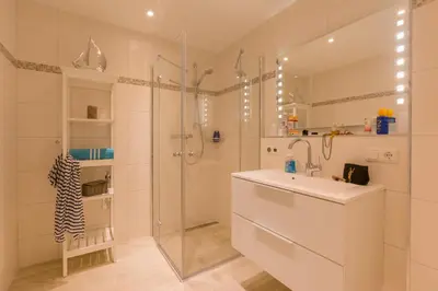 Ein Badezimmer in der Unterkunft Hafenstraße 27 Ankerplatz 4