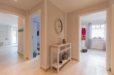 Ein Bett oder Betten in einem Zimmer der Unterkunft Hafenstraße 27 Ankerplatz 4