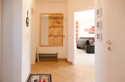 Ein Bett oder Betten in einem Zimmer der Unterkunft Friedenstraße 7 Whg 2