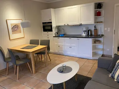 Küche/Küchenzeile in der Unterkunft Wellnessresidenz Störtebeker - Whg 1