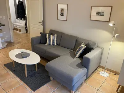 Ein Sitzbereich in der Unterkunft Wellnessresidenz Störtebeker - Whg 1