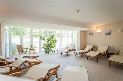 Ein Sitzbereich in der Unterkunft Wellnessresidenz Störtebeker - Whg 1