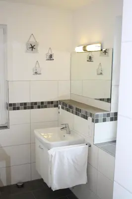 Ein Badezimmer in der Unterkunft FeHa Strandmügge