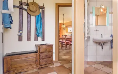 Ein Badezimmer in der Unterkunft Deichweg 8