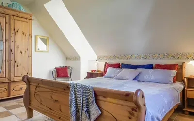 Ein Bett oder Betten in einem Zimmer der Unterkunft Deichweg 8