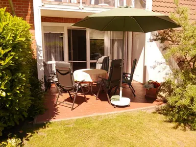 Ein Garten an der Unterkunft Birkenstraße 6i Whg 03