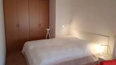Ein Bett oder Betten in einem Zimmer der Unterkunft Seestraße 71 Ap 7