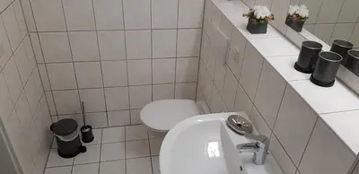 Ein Badezimmer in der Unterkunft Seestraße 71 Ap 7