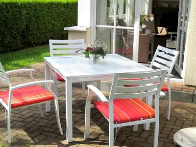 Ein Patio oder anderer Außenbereich in der Unterkunft Sonneneck - Kavelweg 10 Whg 1