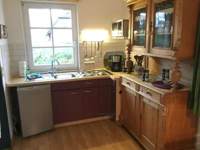 Küche/Küchenzeile in der Unterkunft Ferienhaus Schiffchen 