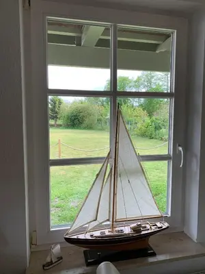 Ein Garten an der Unterkunft Ferienhaus Schiffchen 