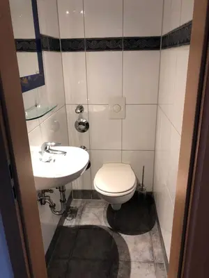 Ein Badezimmer in der Unterkunft Strandmuschel