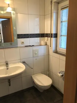Ein Badezimmer in der Unterkunft Strandmuschel