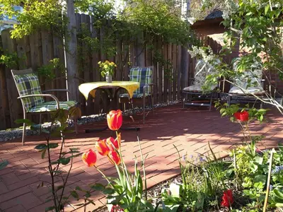 Ein Garten an der Unterkunft Amelie