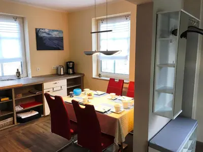 Küche/Küchenzeile in der Unterkunft Haus Kranichweide