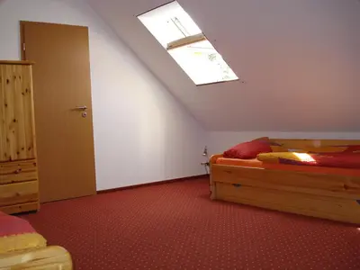 Ein Bett oder Betten in einem Zimmer der Unterkunft Blick ins Grüne