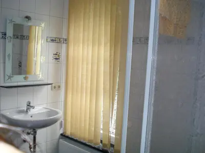 Ein Badezimmer in der Unterkunft Blick ins Grüne