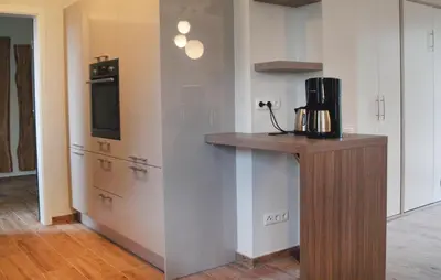 Küche/Küchenzeile in der Unterkunft 2 Bedroom Cozy Home In Fuhlendorf