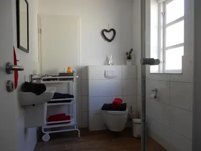 Ein Badezimmer in der Unterkunft Ferienhaus Am Nordstrand
