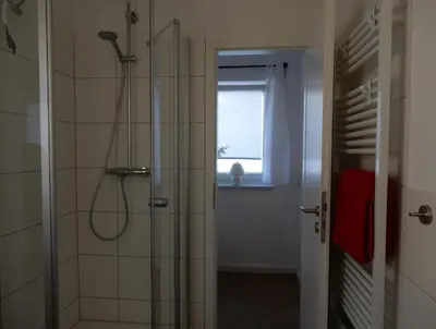 Ein Badezimmer in der Unterkunft Ferienhaus Am Nordstrand