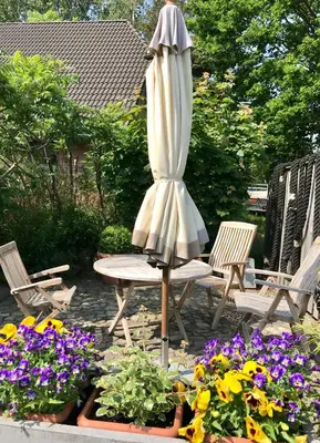 Ein Garten an der Unterkunft 