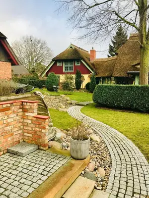 Ein Garten an der Unterkunft 