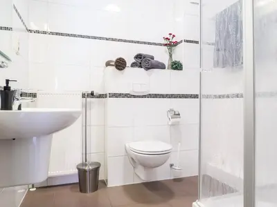 Ein Badezimmer in der Unterkunft Mühlenstraße 8 Whg 2