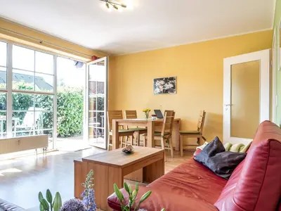 Ein Sitzbereich in der Unterkunft Mühlenstraße 8 Whg 2