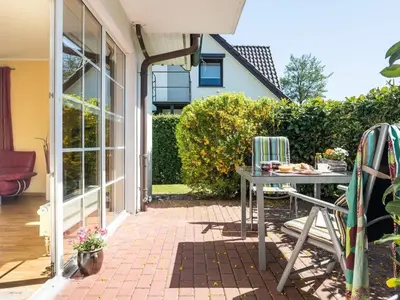 Ein Garten an der Unterkunft Mühlenstraße 8 Whg 2