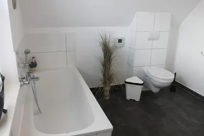 Ein Badezimmer in der Unterkunft Ferienhaus De niege Leive