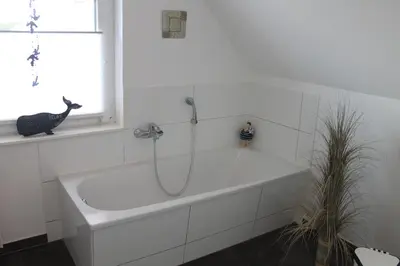 Ein Badezimmer in der Unterkunft Ferienhaus De niege Leive