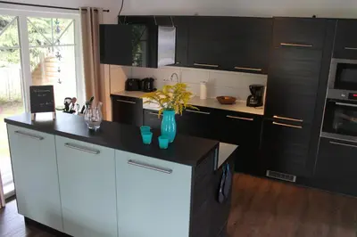 Küche/Küchenzeile in der Unterkunft Ferienhaus De niege Leive