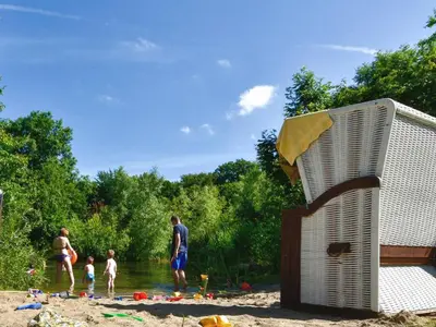 Ein Garten an der Unterkunft Gut Nisdorf - Bio Urlaub an der Ostsee