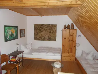 Ein Bett oder Betten in einem Zimmer der Unterkunft Haus Herta