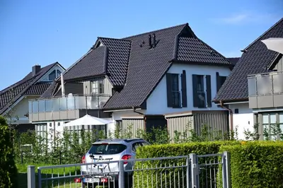 Das Gebäude in dem sich die Ferienwohnung befindet
